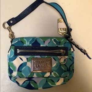 Blue and Green Coach Bag Purse